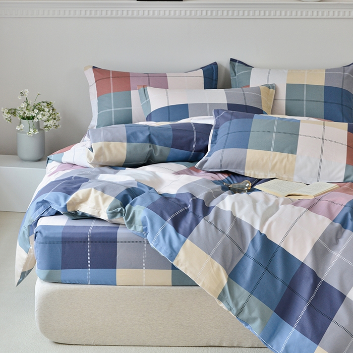 91家纺网 家纺一手货源 找家纺 登登家纺 2025新款全棉床笠四件套系列 经典格调