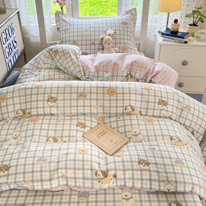 91家纺网 家纺一手货源 找家纺 莱通家纺 2025新款12868学生宿舍三件套 童年趣事