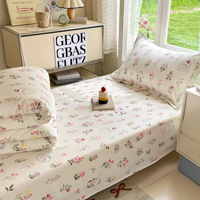 91家纺网 家纺一手货源 找家纺 莱通家纺 2025新款12868学生宿舍三件套 花花小汪