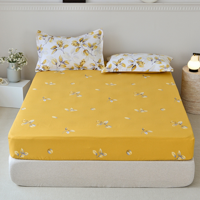 91家纺网 家纺一手货源 找家纺 登登家纺 2025新款全棉床笠四件套系列 蜜恋佳人-带床笠