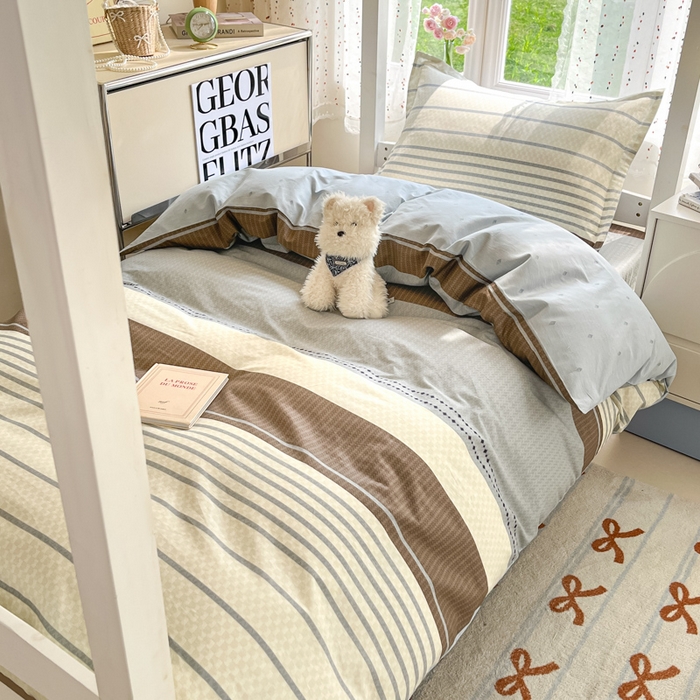 91家纺网 家纺一手货源 找家纺 莱通家纺 2025新款12868学生宿舍三件套 米洛