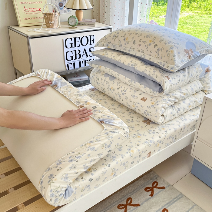 91家纺网 家纺一手货源 找家纺 莱通家纺 2025新款12868学生宿舍三件套 旧书折痕