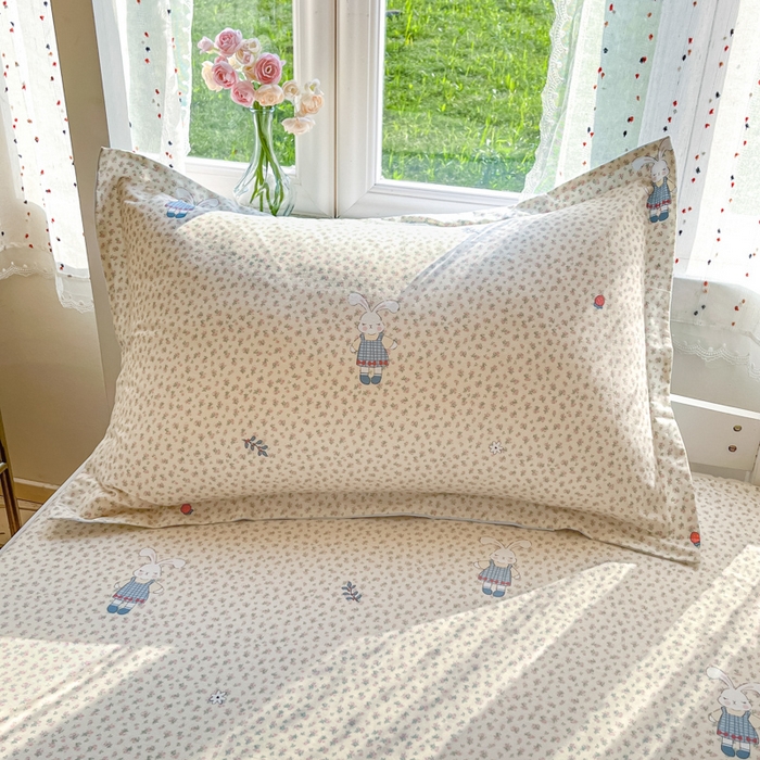 91家纺网 家纺一手货源 找家纺 莱通家纺 2025新款12868学生宿舍三件套 奶呼兔兔