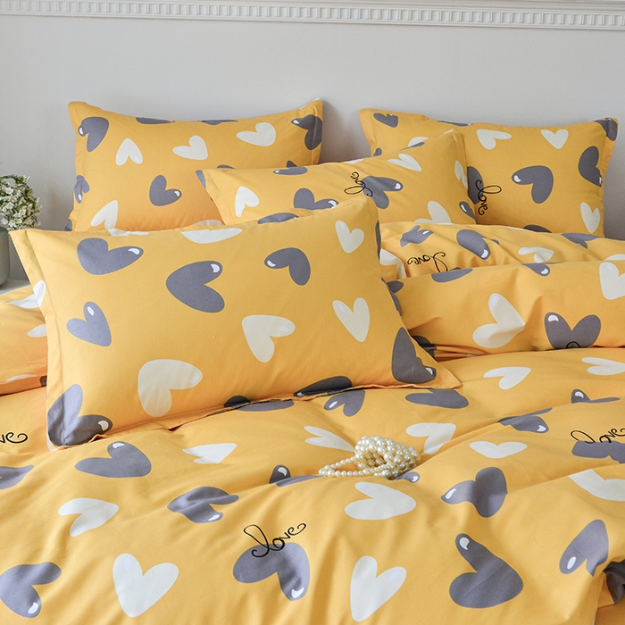 91家纺网 家纺一手货源 找家纺 登登家纺 2025新款全棉床笠四件套系列 浪漫满屋