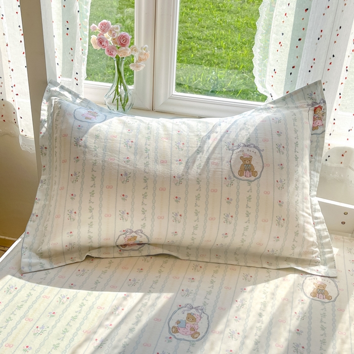 91家纺网 家纺一手货源 找家纺 莱通家纺 2025新款12868学生宿舍三件套 月光摇蓝草