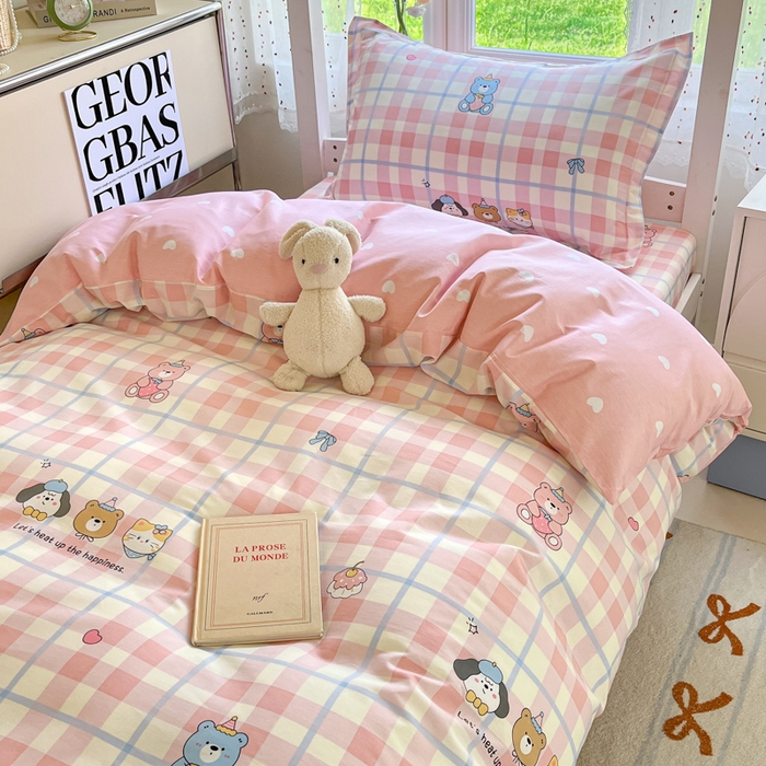 91家纺网 家纺一手货源 找家纺 莱通家纺 2025新款12868学生宿舍三件套 童趣伙伴