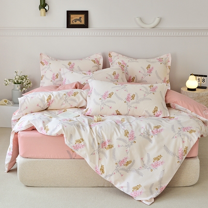 91家纺网 家纺一手货源 找家纺 （总）登登家纺 2025新款全棉床笠四件套系列