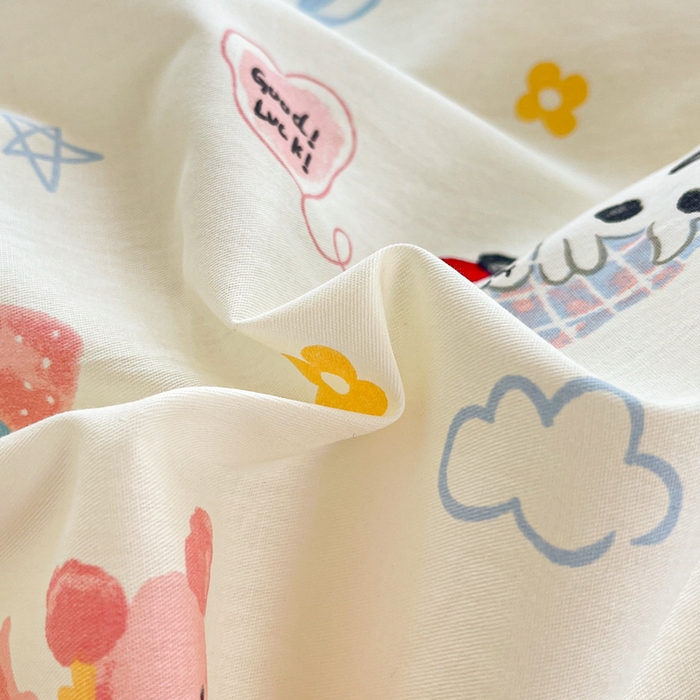 91家纺网 家纺一手货源 找家纺 莱通家纺 2025新款12868学生宿舍三件套 魔法伙伴