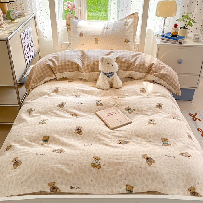 91家纺网 家纺一手货源 找家纺 莱通家纺 2025新款12868学生宿舍三件套 果酱电台