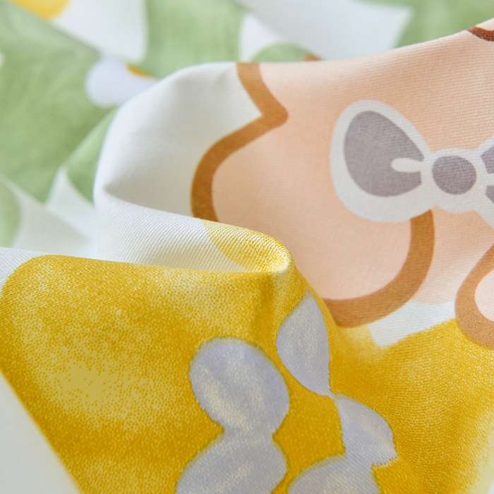 91家纺网 家纺一手货源 找家纺 登登家纺 2025新款全棉床笠四件套系列 可爱小熊-带床笠