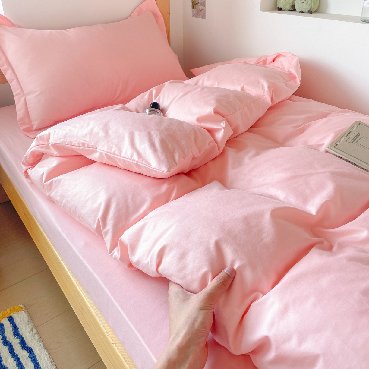 91家纺网 家纺一手货源 找家纺 （总）恩泽家纺 2025新款全棉双拼学生宿舍三件套