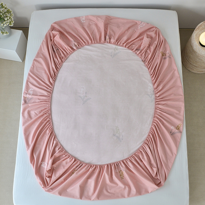 91家纺网 家纺一手货源 找家纺 登登家纺 2025新款全棉床笠四件套系列 一见倾心--带床笠