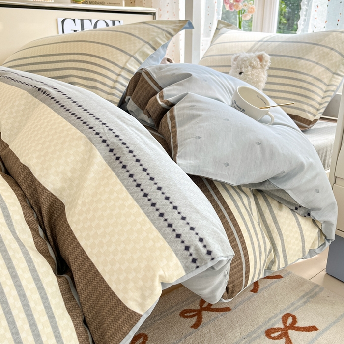 91家纺网 家纺一手货源 找家纺 莱通家纺 2025新款12868学生宿舍三件套 米洛