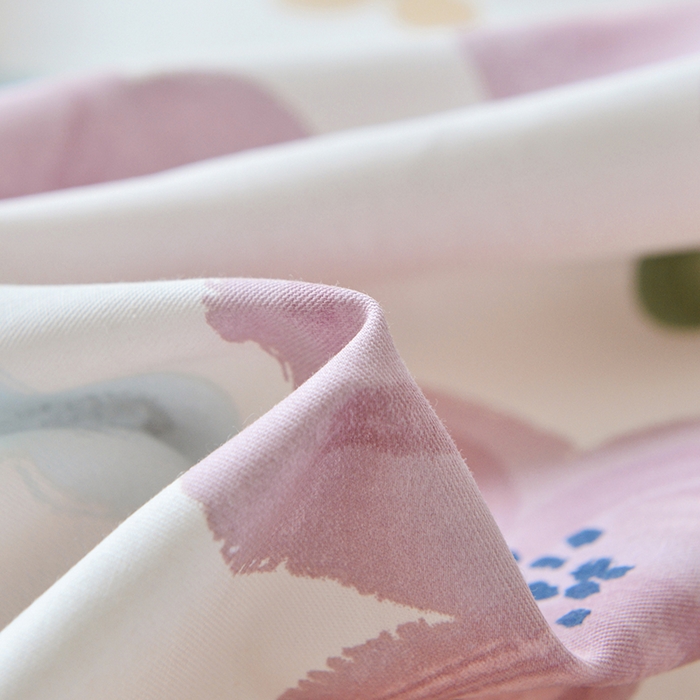 91家纺网 家纺一手货源 找家纺 登登家纺 2025新款全棉床笠四件套系列 花都丽影-带床笠