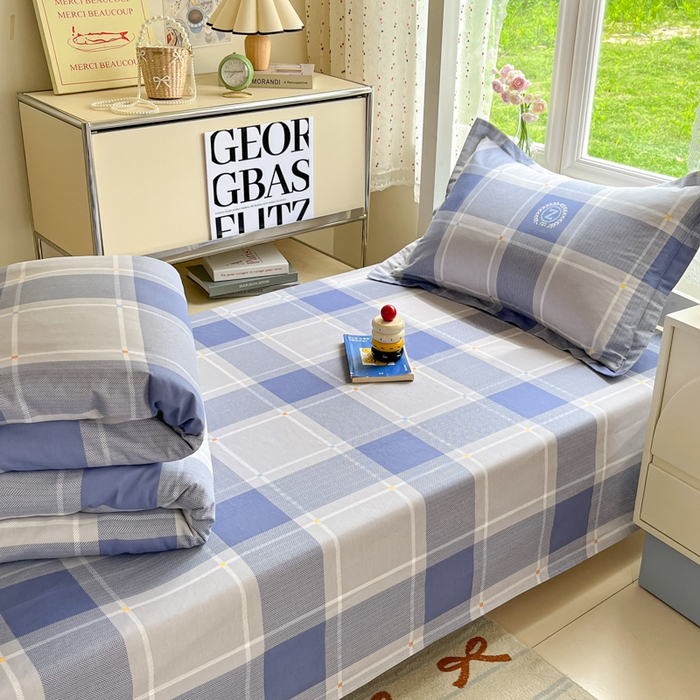 91家纺网 家纺一手货源 找家纺 莱通家纺 2025新款12868学生宿舍三件套 英伦风