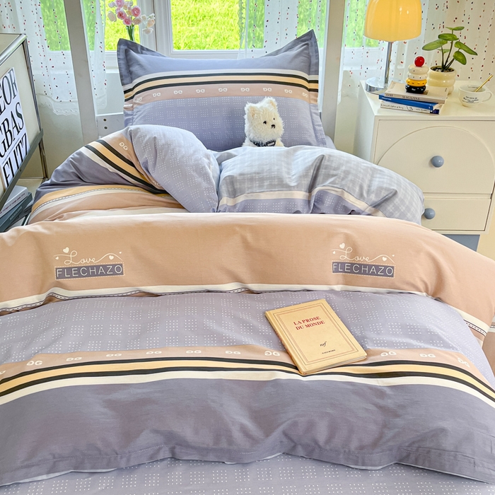 91家纺网 家纺一手货源 找家纺 莱通家纺 2025新款12868学生宿舍三件套 正交暮色