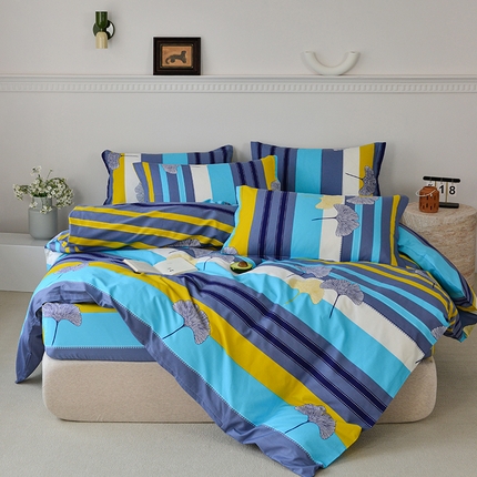 91家纺网 家纺一手货源 找家纺 （总）登登家纺 2025新款全棉床笠四件套系列