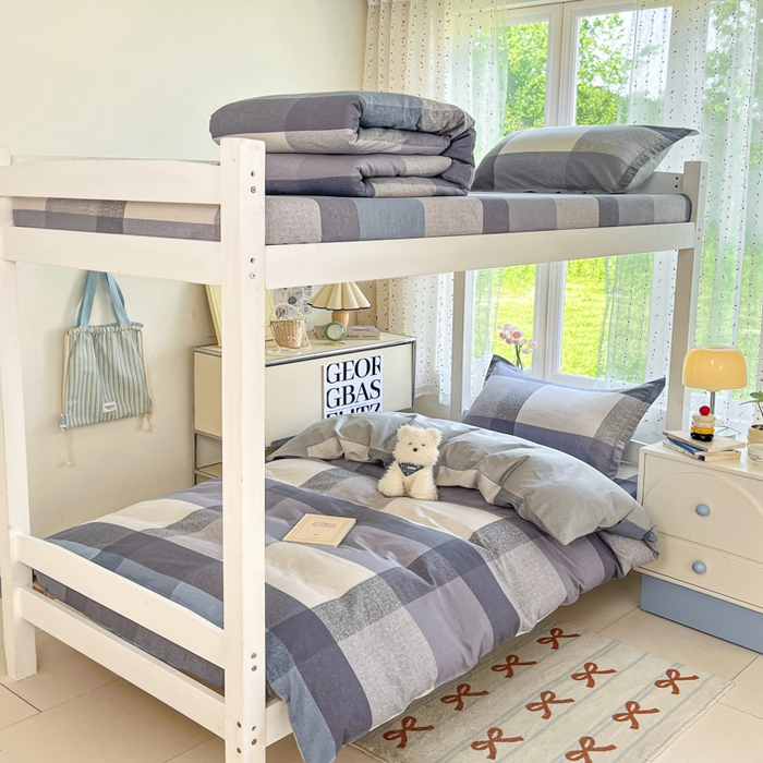 91家纺网 家纺一手货源 找家纺 莱通家纺 2025新款12868学生宿舍三件套 奶昔蓝