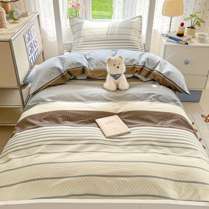 91家纺网 家纺一手货源 找家纺 莱通家纺 2025新款12868学生宿舍三件套 米洛