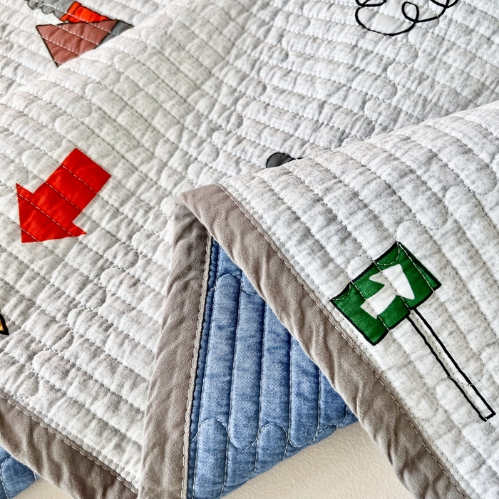 91家纺网 家纺一手货源 找家纺 茉夕家纺 2025新款双面纯棉学生宿舍床盖系列 小汽车