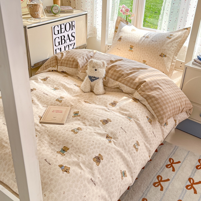 91家纺网 家纺一手货源 找家纺 莱通家纺 2025新款12868学生宿舍三件套 果酱电台