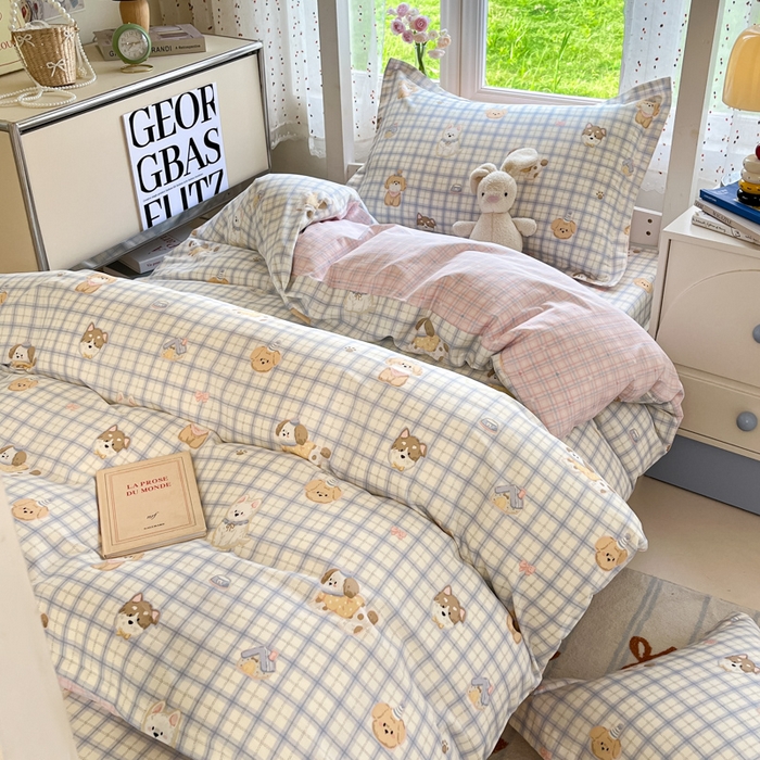 91家纺网 家纺一手货源 找家纺 莱通家纺 2025新款12868学生宿舍三件套 童年趣事