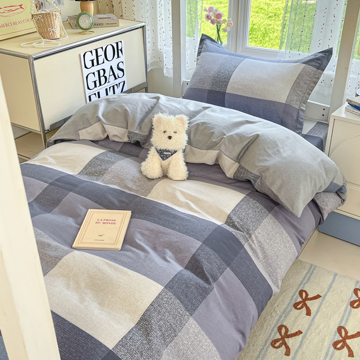 91家纺网 家纺一手货源 找家纺 莱通家纺 2025新款12868学生宿舍三件套 奶昔蓝