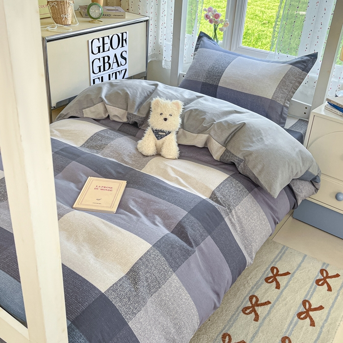 91家纺网 家纺一手货源 找家纺 莱通家纺 2025新款12868学生宿舍三件套 奶昔蓝