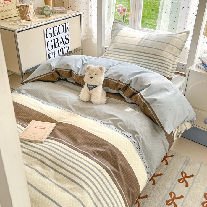 91家纺网 家纺一手货源 找家纺 莱通家纺 2025新款12868学生宿舍三件套 米洛