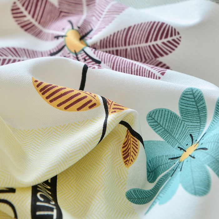 91家纺网 家纺一手货源 找家纺 登登家纺 2025新款全棉床笠四件套系列 朵拉