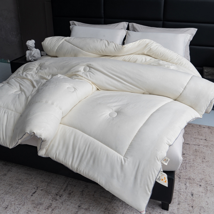 91家纺网 家纺一手货源 找家纺 （总）凌云家纺 2025新款亲肤棉提花大豆被春秋被加厚冬被学生被子被芯夏被 