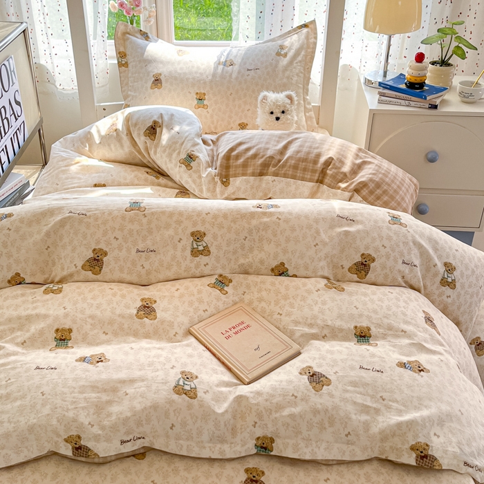 91家纺网 家纺一手货源 找家纺 莱通家纺 2025新款12868学生宿舍三件套 果酱电台