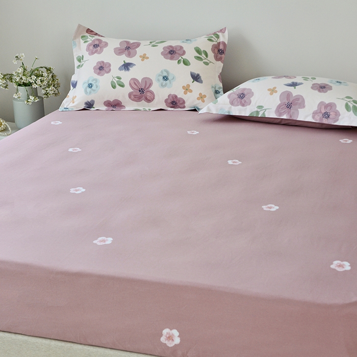 91家纺网 家纺一手货源 找家纺 登登家纺 2025新款全棉床笠四件套系列 花都丽影-带床笠