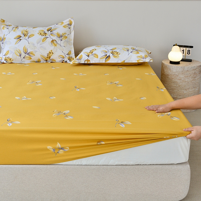 91家纺网 家纺一手货源 找家纺 登登家纺 2025新款全棉床笠四件套系列 蜜恋佳人-带床笠