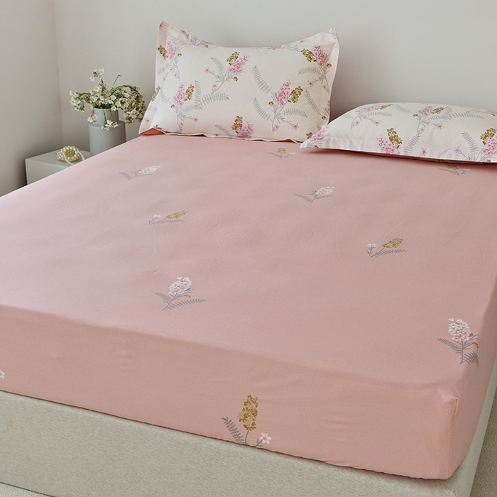 91家纺网 家纺一手货源 找家纺 登登家纺 2025新款全棉床笠四件套系列 一见倾心--带床笠