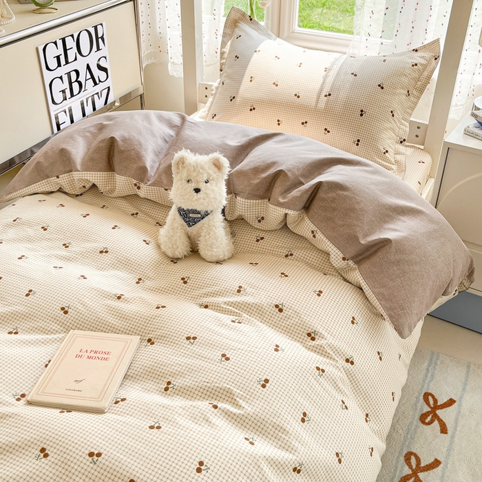 91家纺网 家纺一手货源 找家纺 莱通家纺 2025新款12868学生宿舍三件套 樱姿