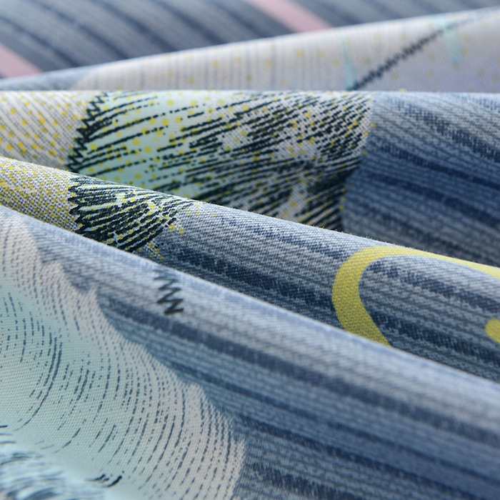 91家纺网 家纺一手货源 找家纺 登登家纺 2025新款全棉床笠四件套系列 千羽千寻