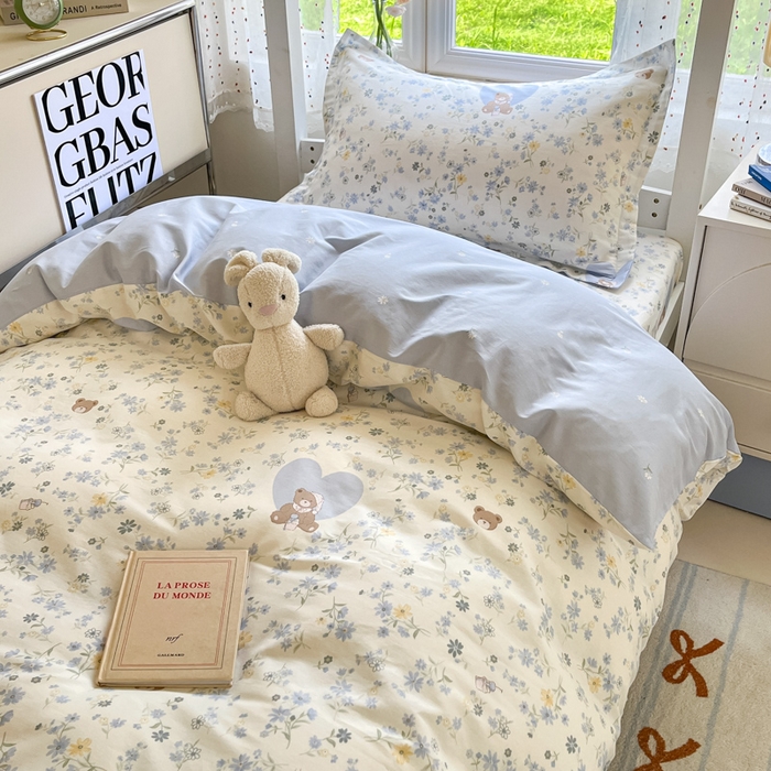 91家纺网 家纺一手货源 找家纺 莱通家纺 2025新款12868学生宿舍三件套 旧书折痕