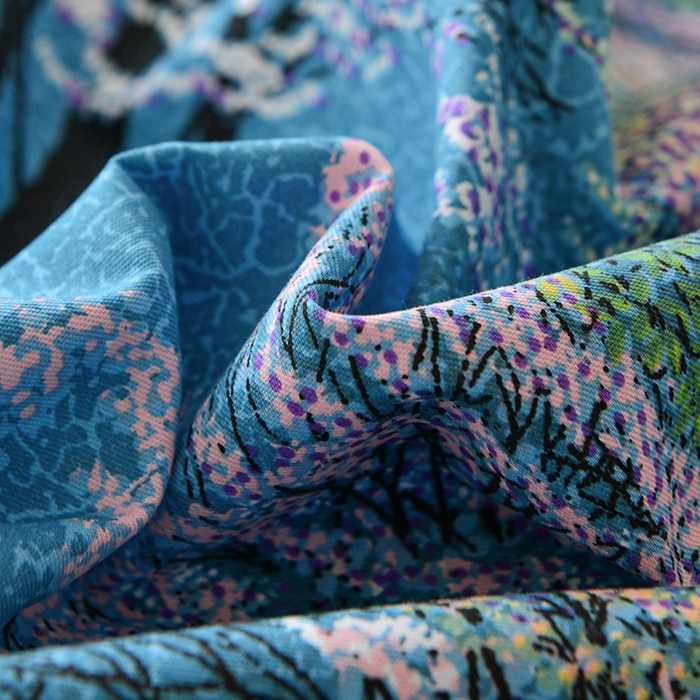 91家纺网 家纺一手货源 找家纺 登登家纺 2025新款全棉床笠四件套系列 清风竹影-兰