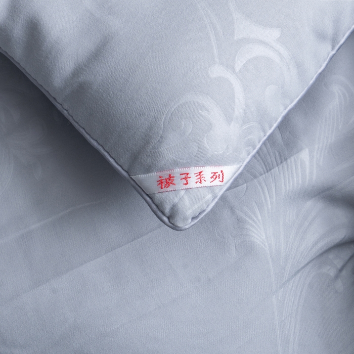 91家纺网 家纺一手货源 找家纺 凌云家纺 2025新款亲肤棉提花大豆被春秋被加厚冬被学生被子被芯夏被  太空灰