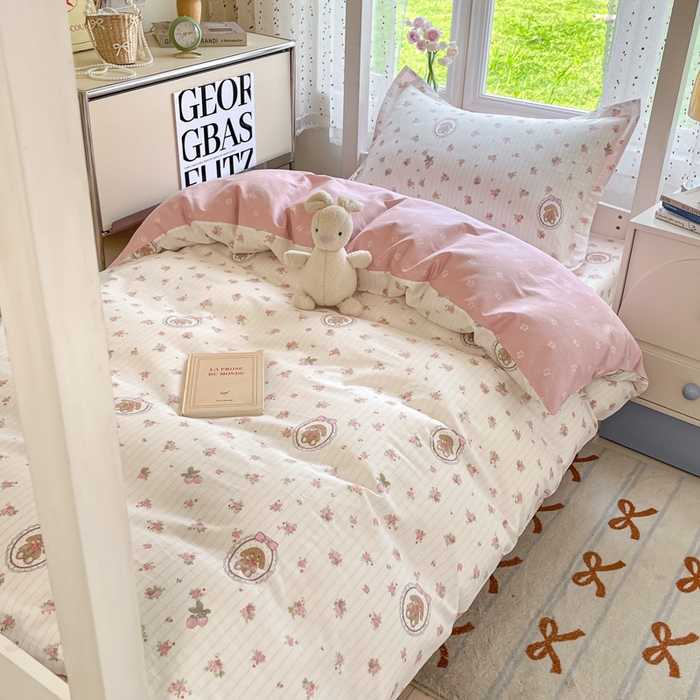 91家纺网 家纺一手货源 找家纺 莱通家纺 2025新款12868学生宿舍三件套 云朵相馆