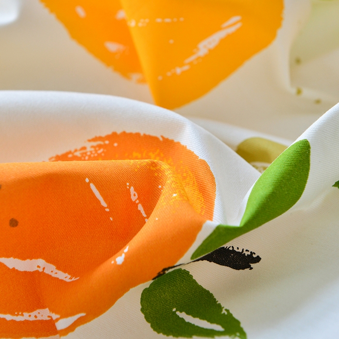 91家纺网 家纺一手货源 找家纺 登登家纺 2025新款全棉床笠四件套系列 橙意满满-带床笠