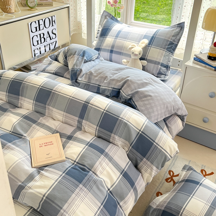 91家纺网 家纺一手货源 找家纺 莱通家纺 2025新款12868学生宿舍三件套 悬浮晶阵