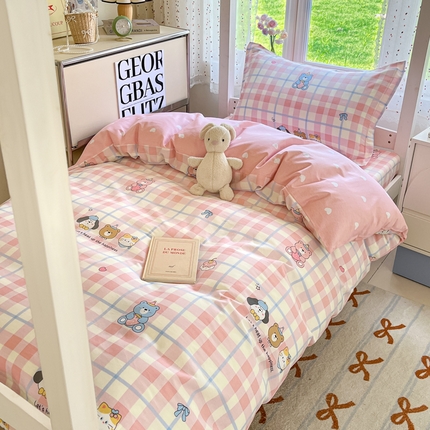莱通家纺 2025新款12868学生宿舍三件套 童趣伙伴