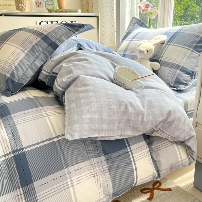 91家纺网 家纺一手货源 找家纺 莱通家纺 2025新款12868学生宿舍三件套 悬浮晶阵