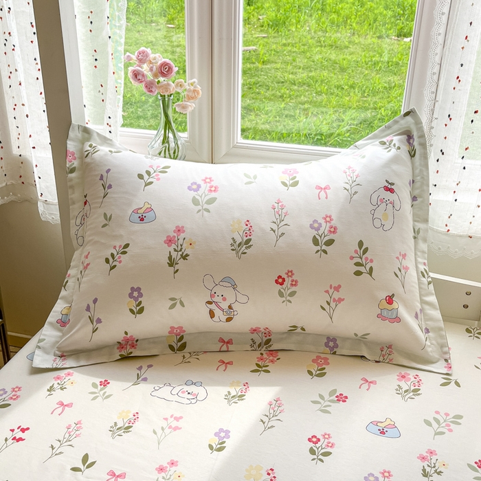 91家纺网 家纺一手货源 找家纺 莱通家纺 2025新款12868学生宿舍三件套 花花小汪