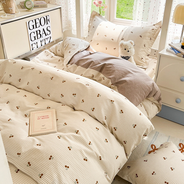 91家纺网 家纺一手货源 找家纺 莱通家纺 2025新款12868学生宿舍三件套 樱姿