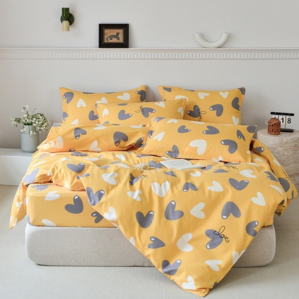 91家纺网 家纺一手货源 找家纺 （总）登登家纺 2025新款全棉床笠四件套系列