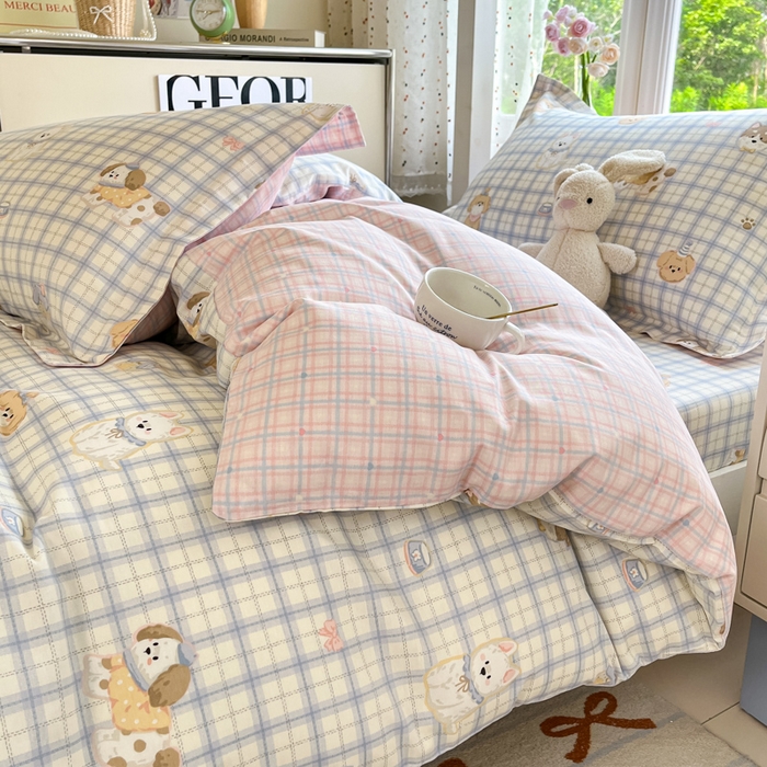 91家纺网 家纺一手货源 找家纺 莱通家纺 2025新款12868学生宿舍三件套 童年趣事