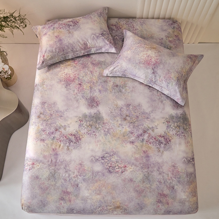 91家纺网 家纺一手货源 找家纺 禾时 2025新款A类100S长绒棉全棉数码印花单枕套 繁星点点